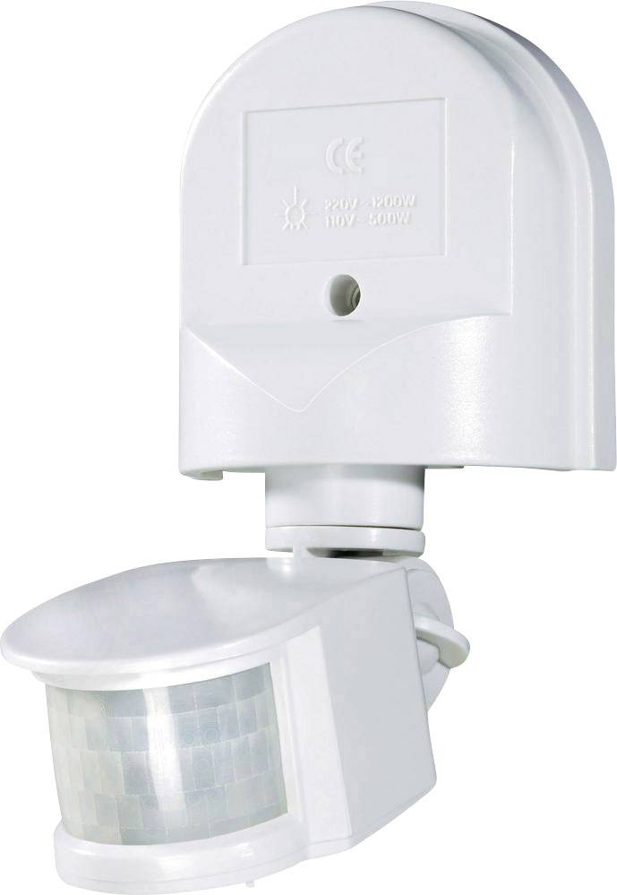 Renkforce 1296294 Wand PIR-Bewegungsmelder 180° Relais Weiß IP44