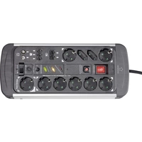 Renkforce 1015A-CMB-SXMS Master/Slave-Steckdosenleiste 10fach Schwarz, Aluminium Schutzkontakt 1 St Renkforce 1015A-CMB-SXMS Master/Slave-Steckdosenleiste 10fach Schwarz, Aluminium Schutzkontakt 1 St