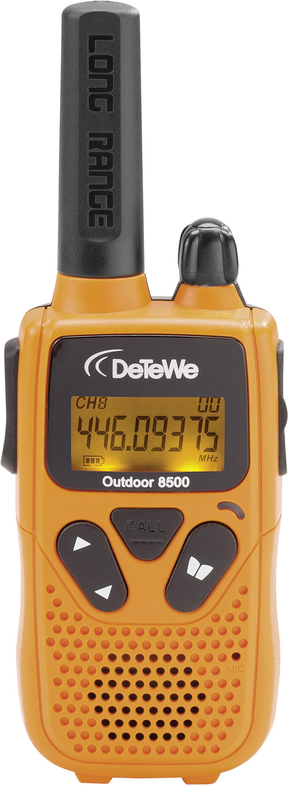 DeTeWe Outdoor 8500 208050 PMR-Handfunkgerät 2er Set