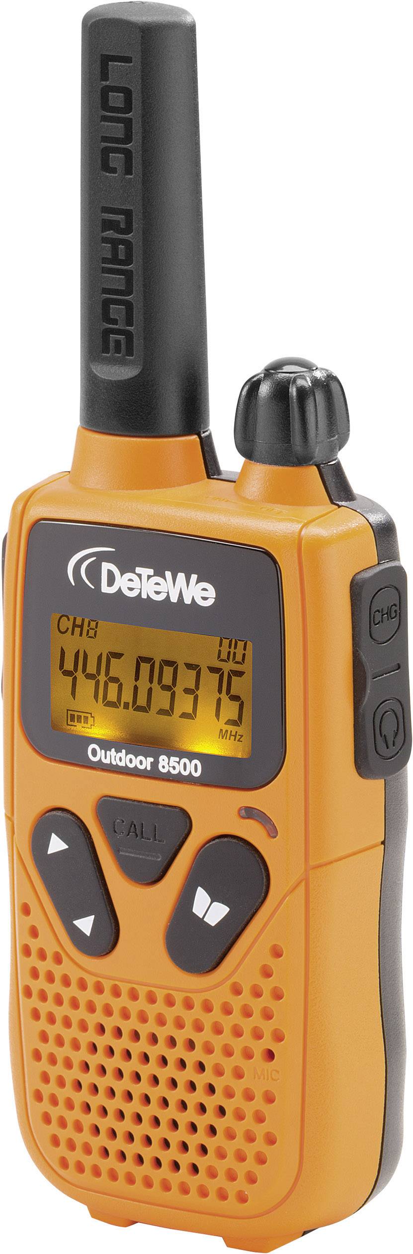 DeTeWe Outdoor 8500 208050 PMR-Handfunkgerät 2er Set
