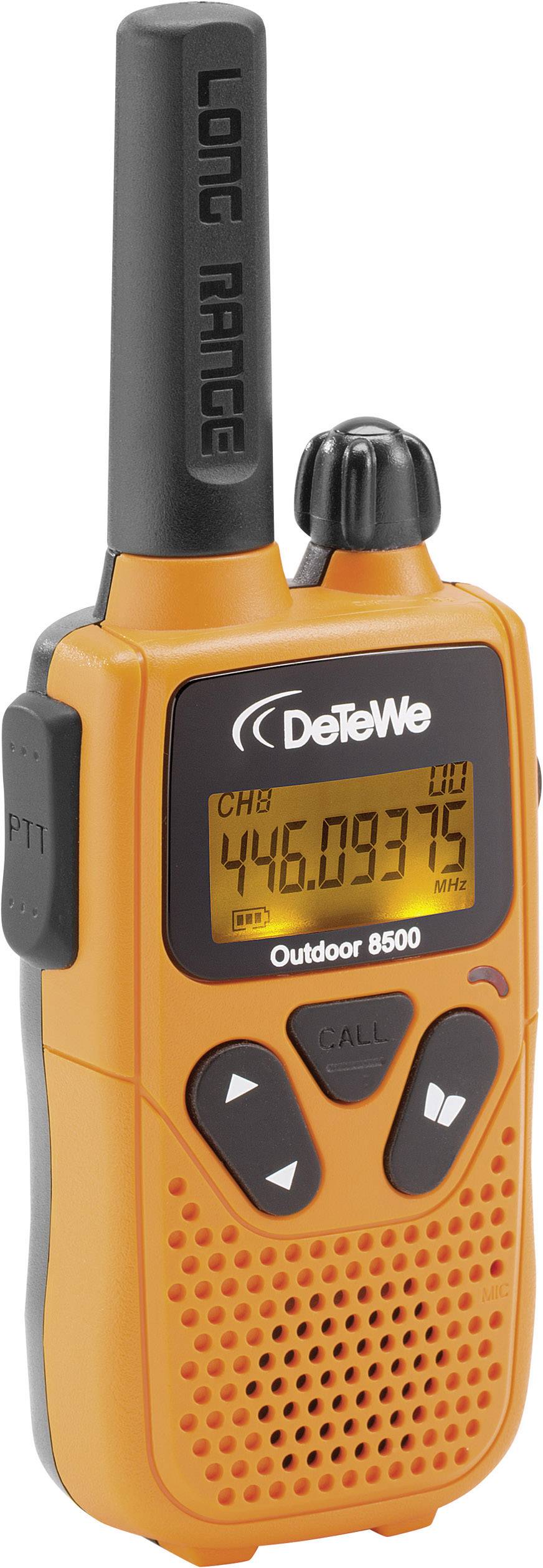 DeTeWe Outdoor 8500 208050 PMR-Handfunkgerät 2er Set