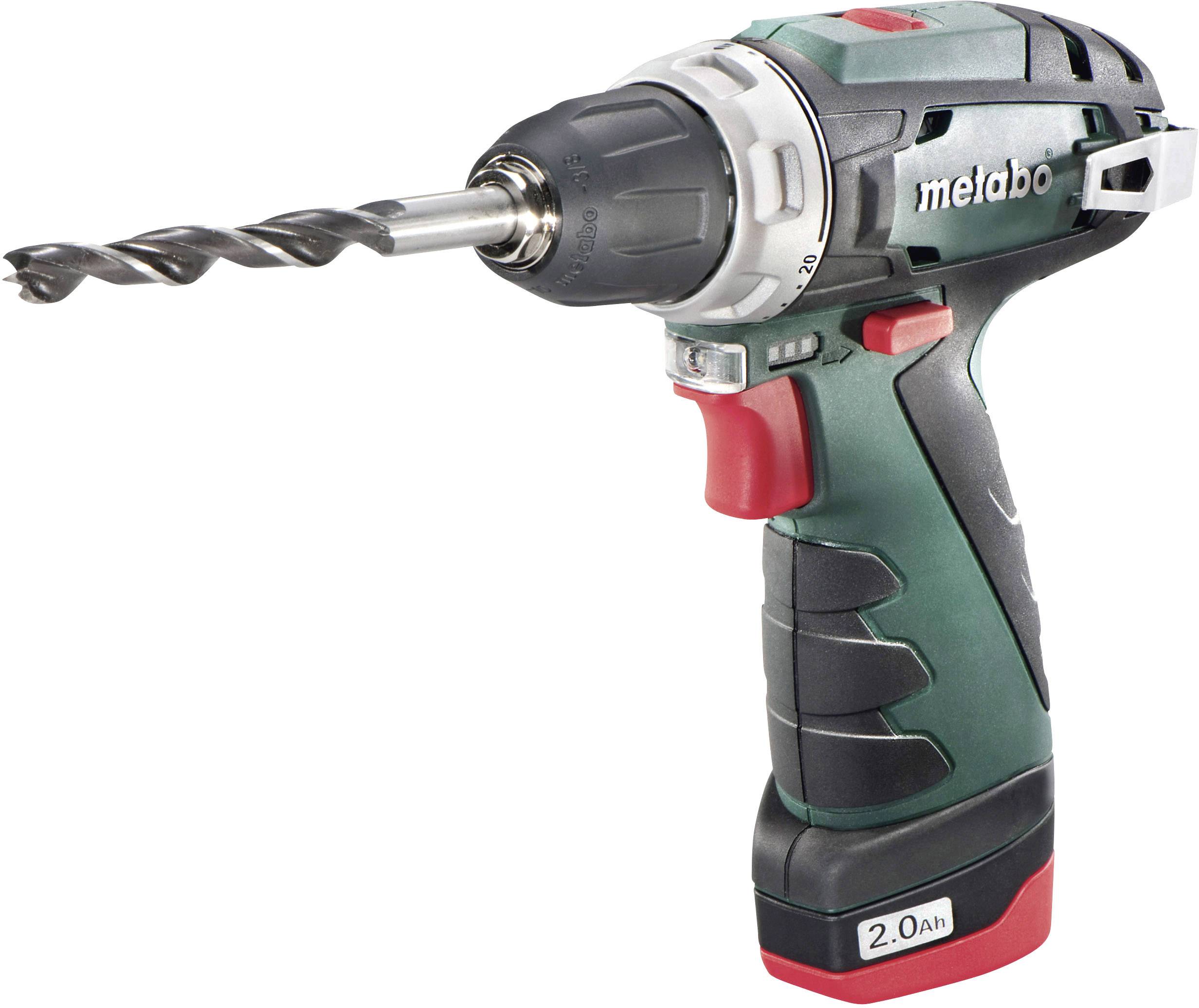 Metabo PowerMaxx BS Basic Set Akku-Bohrschrauber 10.8V 2Ah Li-Ion inkl. 2. Akku, inkl. Koffer