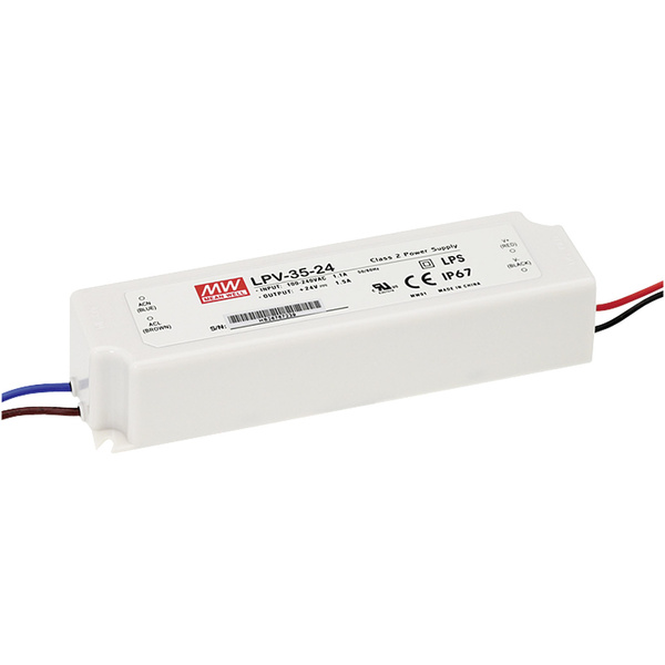Driver LED Mean Well LPV-35-12 12 V DC 3 A
