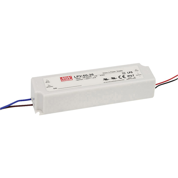 Driver LED Mean Well LPV-60-5 5 V DC 8 A