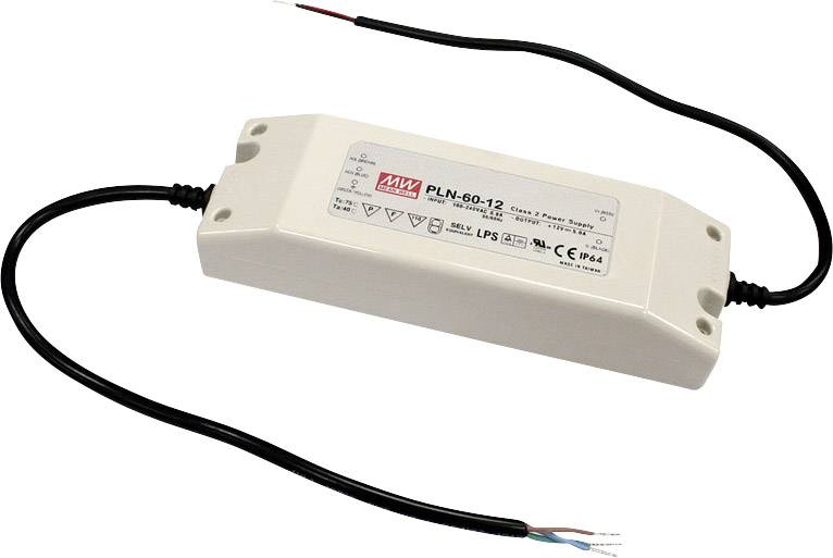 Mean Well PLN-60-27 LED-Treiber, LED-Trafo Konstantspannung, Konstantstrom 62 W 2.3 A 18.9 - 27 V/D