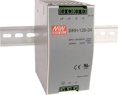 DRH-120-24 Hutschienen-Netzteil (DIN-Rail) 24 V/DC 5A 120W 1 x