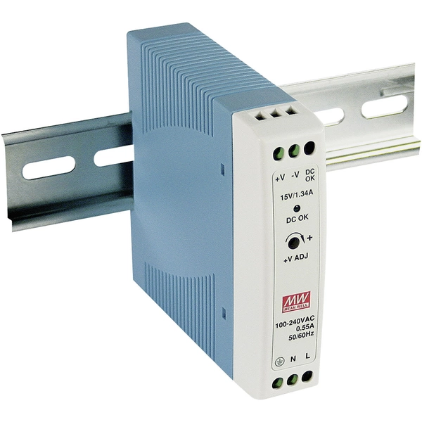Mean Well MW MDR-20-24 Hutschienen-Netzteil (DIN-Rail) 24 V/DC 1 A 24 W Anzahl Ausgänge:1 x Inhalt Mean Well MW MDR-20-24 Hutschienen-Netzteil (DIN-Rail) 24 V/DC 1 A 24 W Anzahl Ausgänge:1 x Inhalt