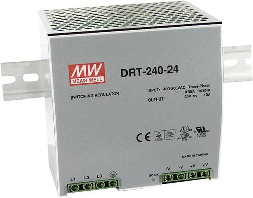 DRT-240-24 Hutschienen-Netzteil (DIN-Rail) 24 V/DC 10A 240W 1 x