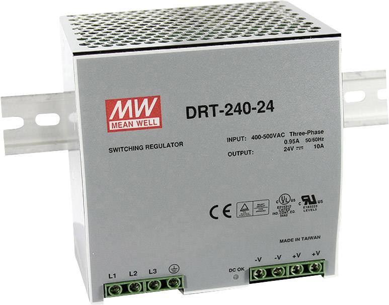 Mean Well DRT-240-48 Hutschienen-Netzteil (DIN-Rail) 48 V/DC 5 A 240 W 1 x