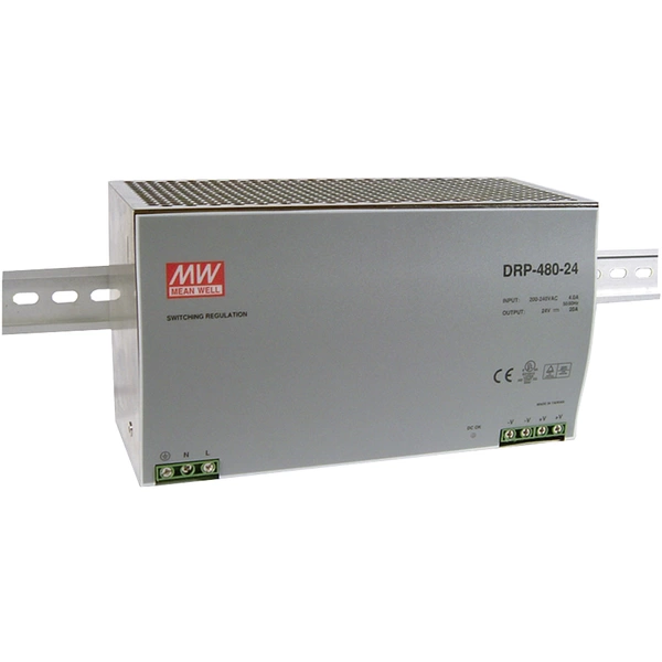 Mean Well DRP-480-24 Hutschienen-Netzteil (DIN-Rail) 24 V/DC 20A 480W 1 x Mean Well DRP-480-24 Hutschienen-Netzteil (DIN-Rail) 24 V/DC 20A 480W 1 x