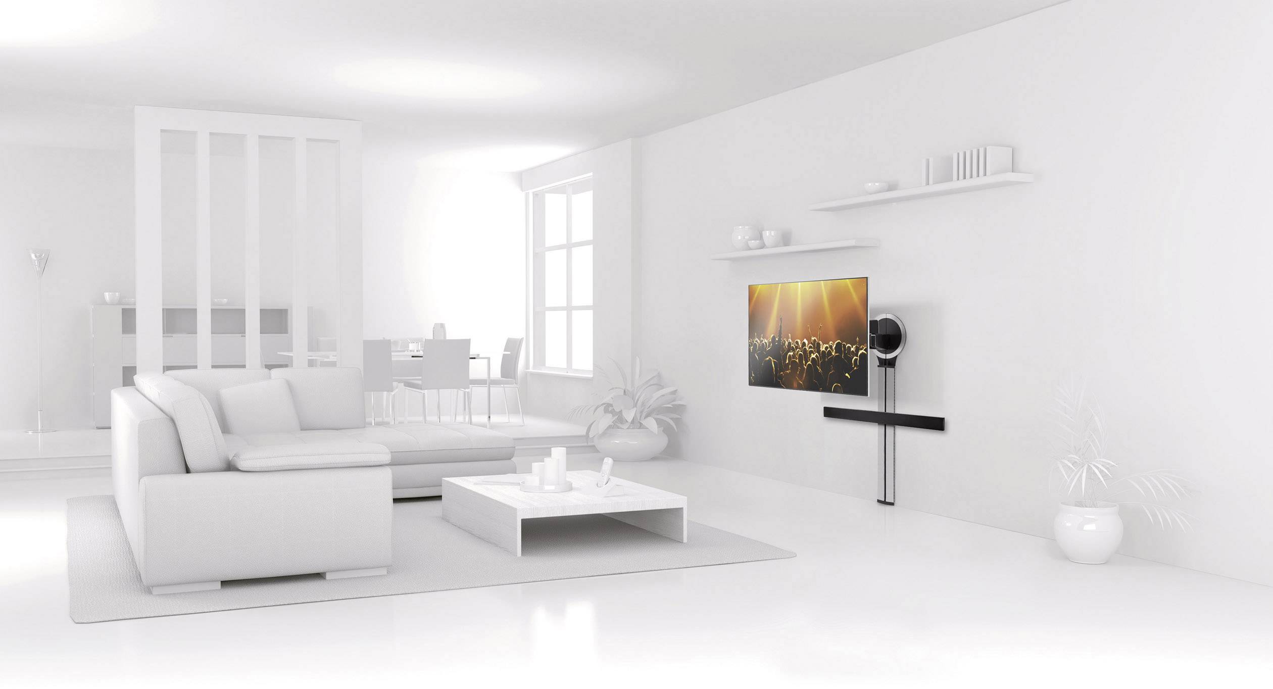 Vogel's SOUND 3400 Soundbar-Halterung Starr Wandabstand (max.): 4.2 cm Schwarz 1 St.