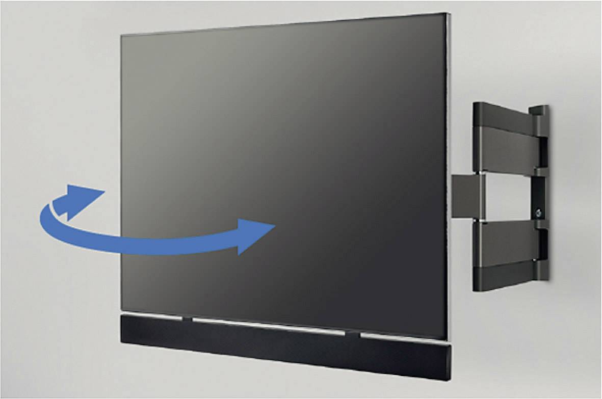 Vogel's SOUND 3450 Soundbar-Halterung Schwenkbar Wandabstand (max.): 6.9cm Silber 1St.