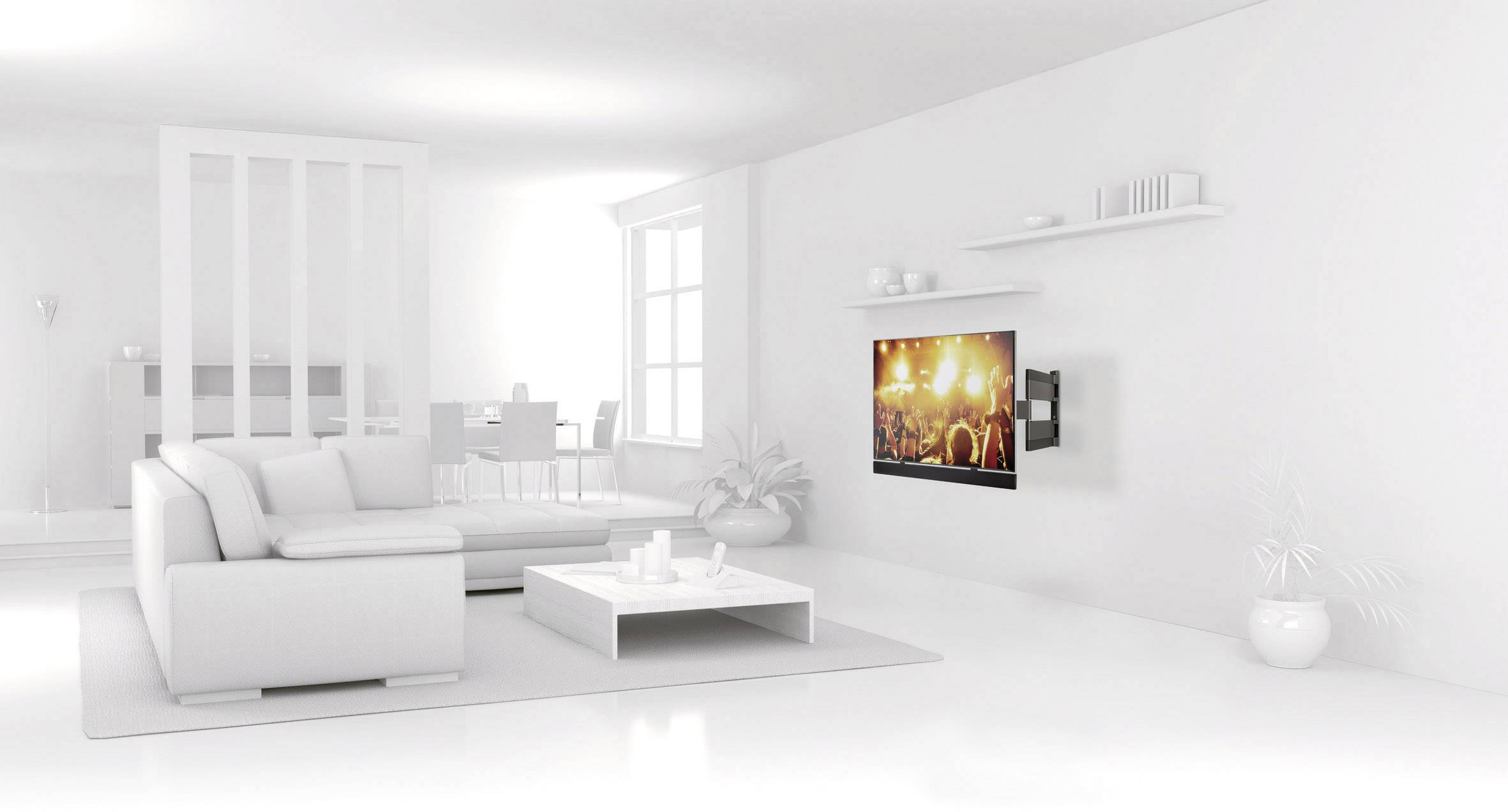 Vogel's SOUND 3450 Soundbar-Halterung Schwenkbar Wandabstand (max.): 6.9cm Silber 1St.