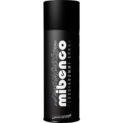 Mibenco Flüssiggummi-Spray Herstellerfarbe Schwarz (glänzend) 71419005 400 ml