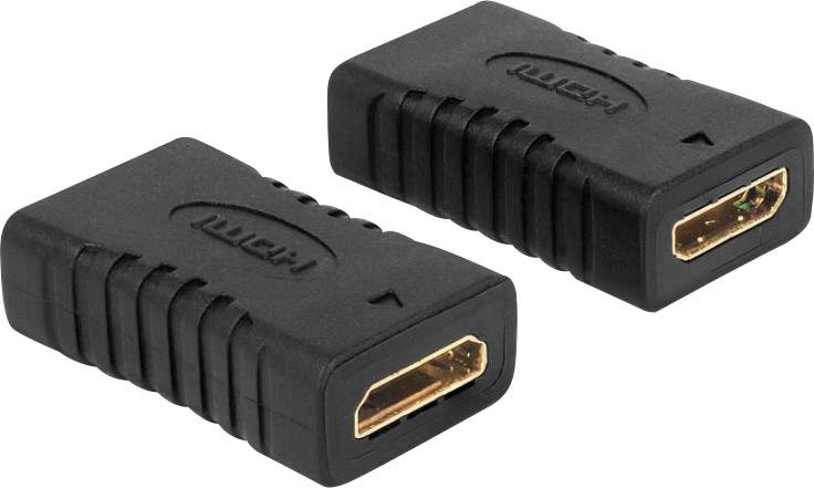 Delock 65506 HDMI Adapter [1x HDMI-Buchse C mini - 1x HDMI-Buchse C mini] Schwarz vergoldete Steckkontakte