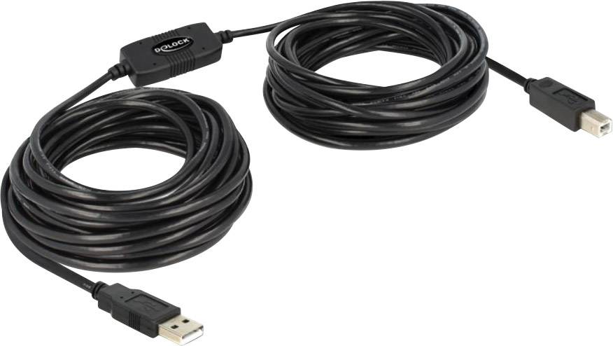 Delock 11.00 m Schwarz UL-zertifiziert 82915