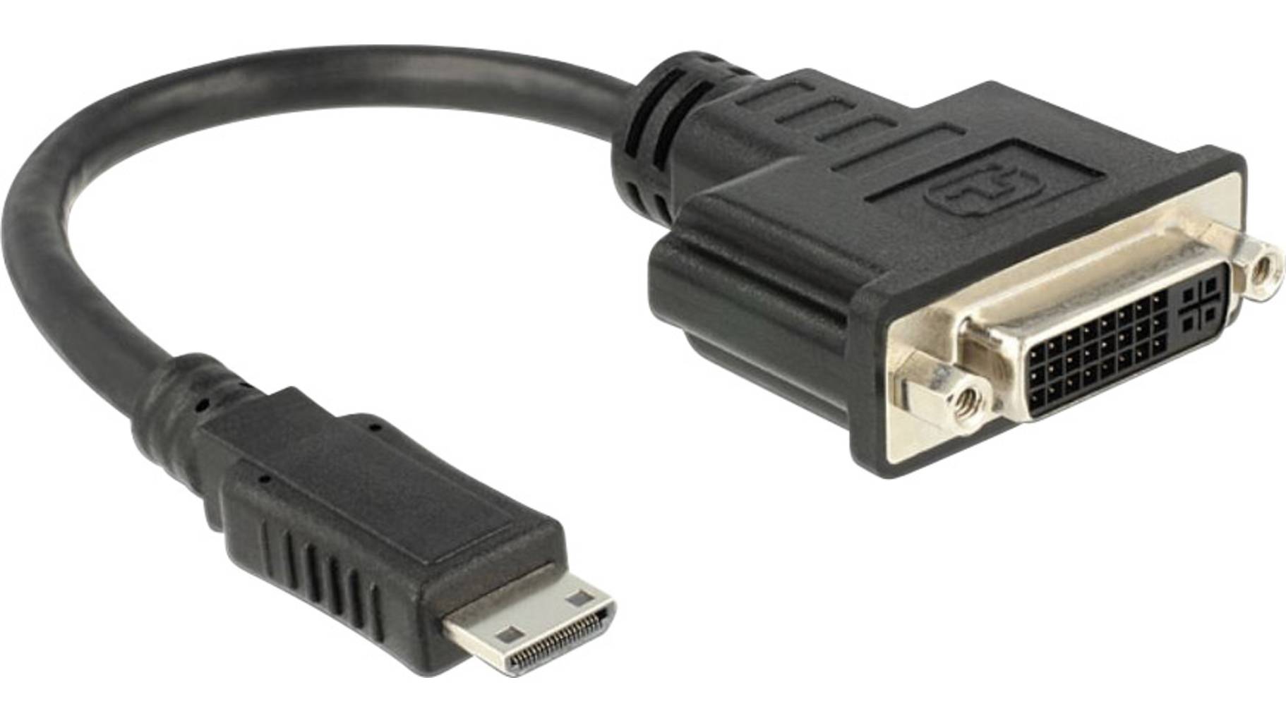 Delock HDMI / DVI Adapter [1x HDMI-Stecker C Mini - 1x DVI-Buchse 24