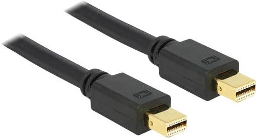 Delock DisplayPort Anschlusskabel 1.50m vergoldete Steckkontakte Schwarz [1x Mini-DisplayPort Stecke