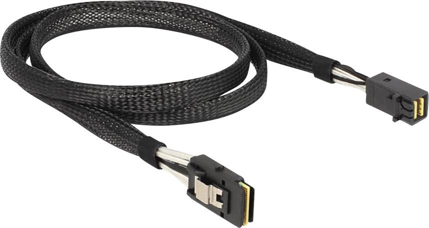 Delock Festplatten Anschlusskabel [1x Mini-SAS-Stecker (SFF-8643) - 1x Mini-SAS-Buchse (SFF-8087)] 1.00 m Schwarz