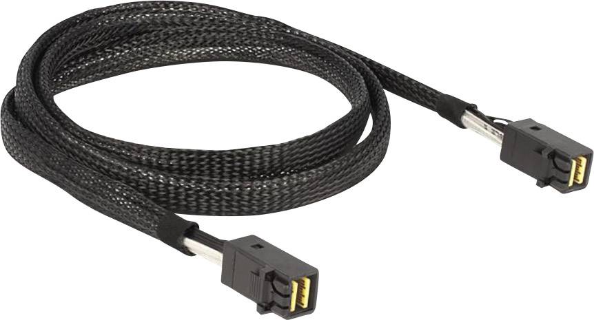 Delock Festplatten Anschlusskabel [1x Mini SAS-Stecker (SFF-8087) - 1x Mini SAS-Stecker (SFF-8087)] 1.00 m Schwarz