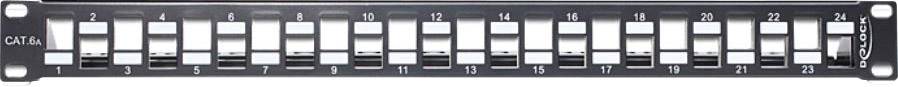 DeLOCK Keystone Patch Panel 19" 24 Port Patch Panel