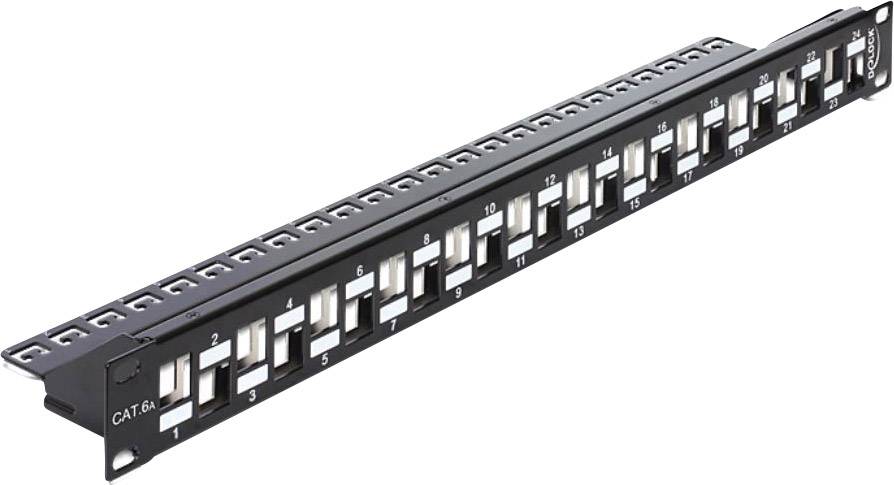 DeLOCK Keystone Patch Panel 19" 24 Port Patch Panel