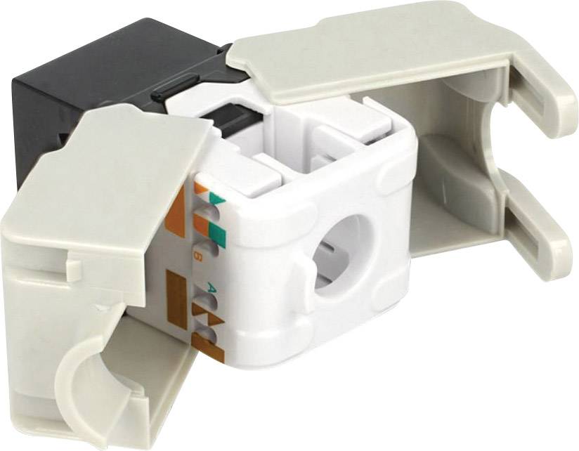 RJ45-Einbaumodul Keystone CAT 6 Delock 86340 Schwarz