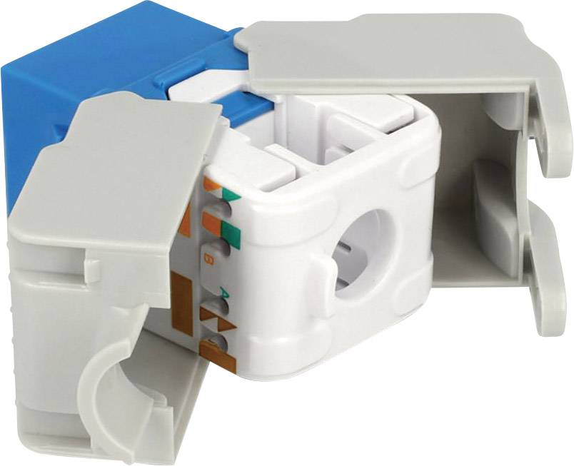 RJ45-Einbaumodul Keystone CAT 6 Delock 86343 Blau