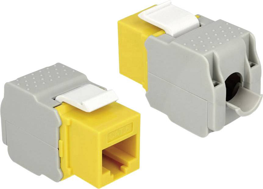 RJ45-Einbaumodul Keystone CAT 6 Delock 86345 Gelb