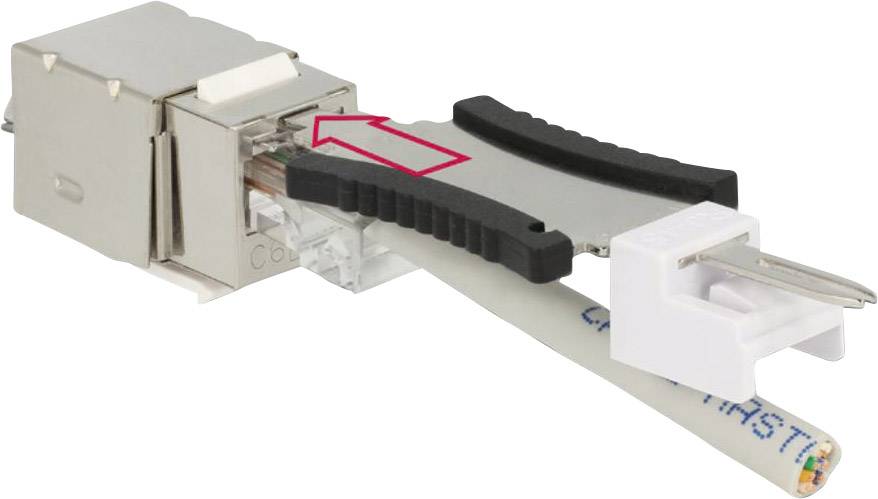 Delock 86404 RJ45-Einbaumodul Keystone CAT 6 1 St.