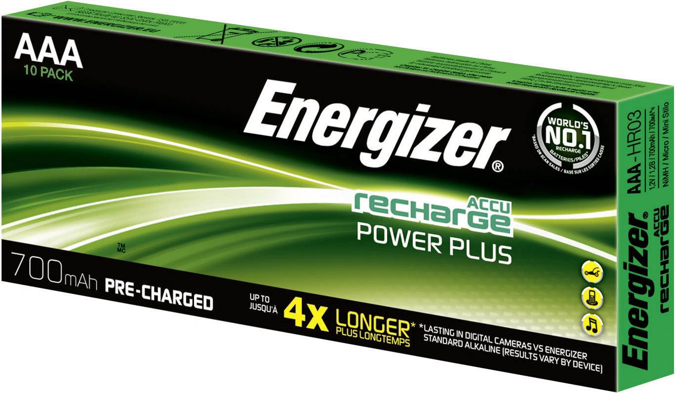 Energizer Power-Plus Akku HR03 Micro (AAA)-Akku NiMH 700 mAh 1.2 V 10 St.