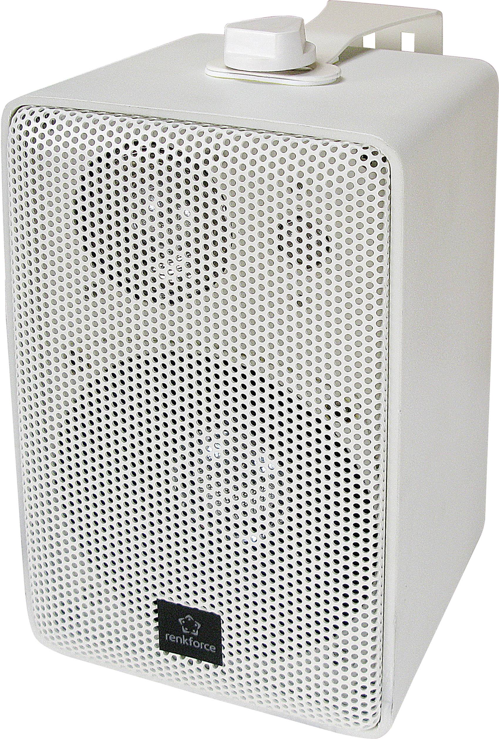 Renkforce RL100W WH Regallautsprecher Weiß 100 W 90 Hz - 20000 Hz 1 Paar