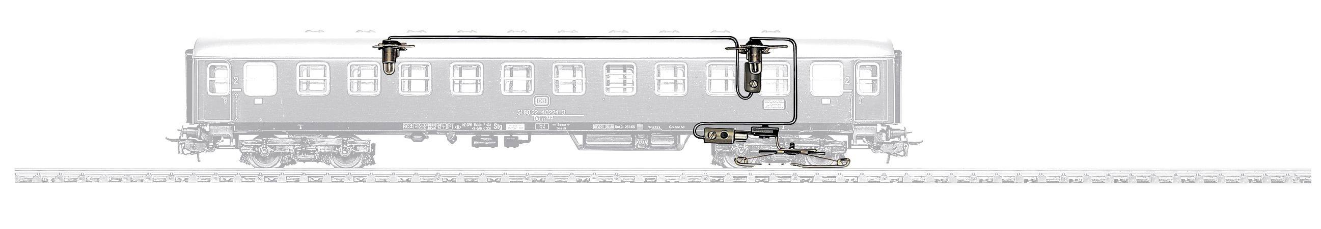 Märklin 7077 Wagen-Innenbeleuchtung Passend für (Modellbahn): Innenbeleuchtung für Personenwagen 1