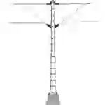 Märklin 74105 H0 Mittelmast H0 C-Gleis (mit Bettung), H0 K-Gleis (ohne Bettung) 1St. Märklin 74105 H0 Mittelmast H0 C-Gleis (mit Bettung), H0 K-Gleis (ohne Bettung) 1St.