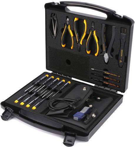 Bernstein Tools for Electronics 2280 Werkzeugset ESD, Profi im Koffer 18teilig