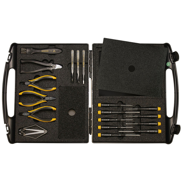 Bernstein Tools 2285 Jeu d'outils ESD, pour professionnels en valise 18 pièces