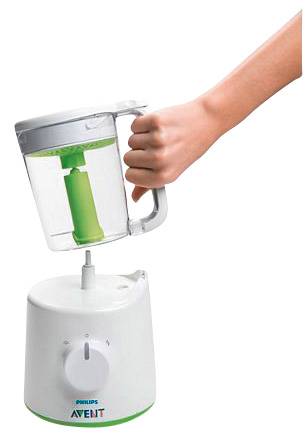 Philips Avent Multikocher Dampfgarer und Mixer SCF870/20 400W Weiß/Grün