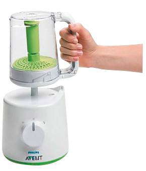 Philips Avent Multikocher Dampfgarer und Mixer SCF870/20 400W Weiß/Grün