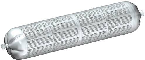 Silberne Kartusche mit Etikett und Text.