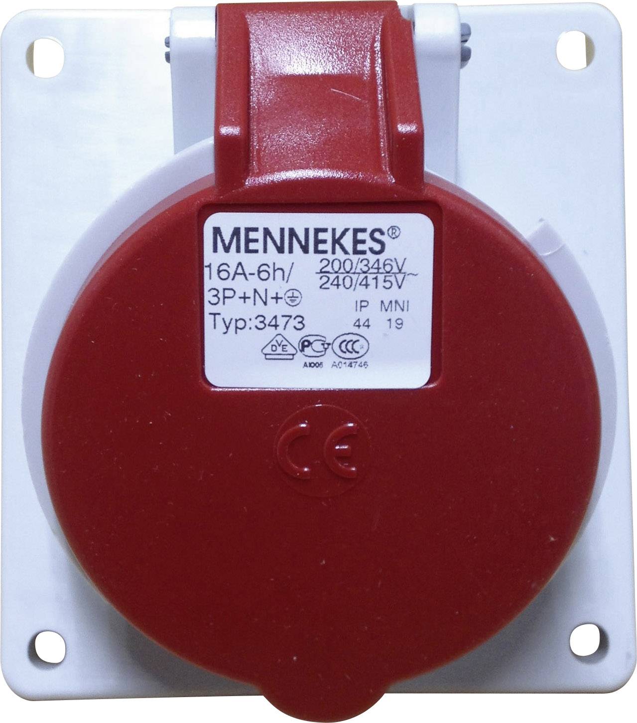MENNEKES 3473 CEE Wandsteckdose 16 A 5polig 400 V 1 St.