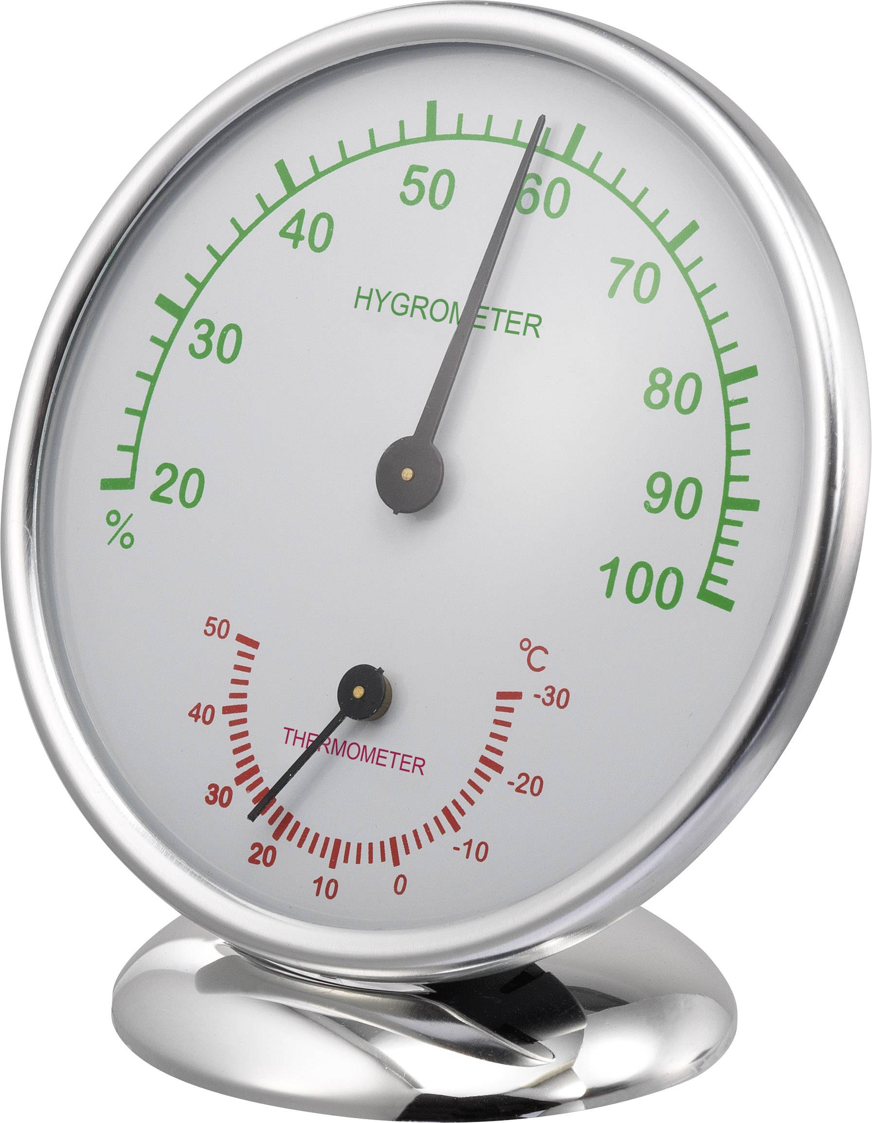 Renkforce 6510 Alu Thermo-/Hygrometer Aluminium 6510 Alu