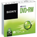 Sony DVD+RW 5DPW47SS 16x 4,7GB 120Min. Slimcase 5 St./Pack.