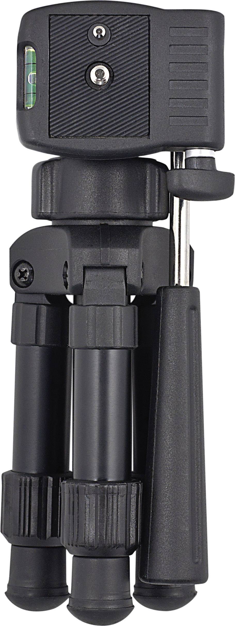 Kaiser Fototechnik Kamera-Tischstativ DSLR Tischstativ 1/4 Zoll Arbeitshöhe=18 - 30 cm Schwarz inkl. Tasche