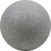 Heitronic 35956 Mundan Gartenleuchte Kugel LED, Energiesparlampe E27 9W Granit-Grau (matt)