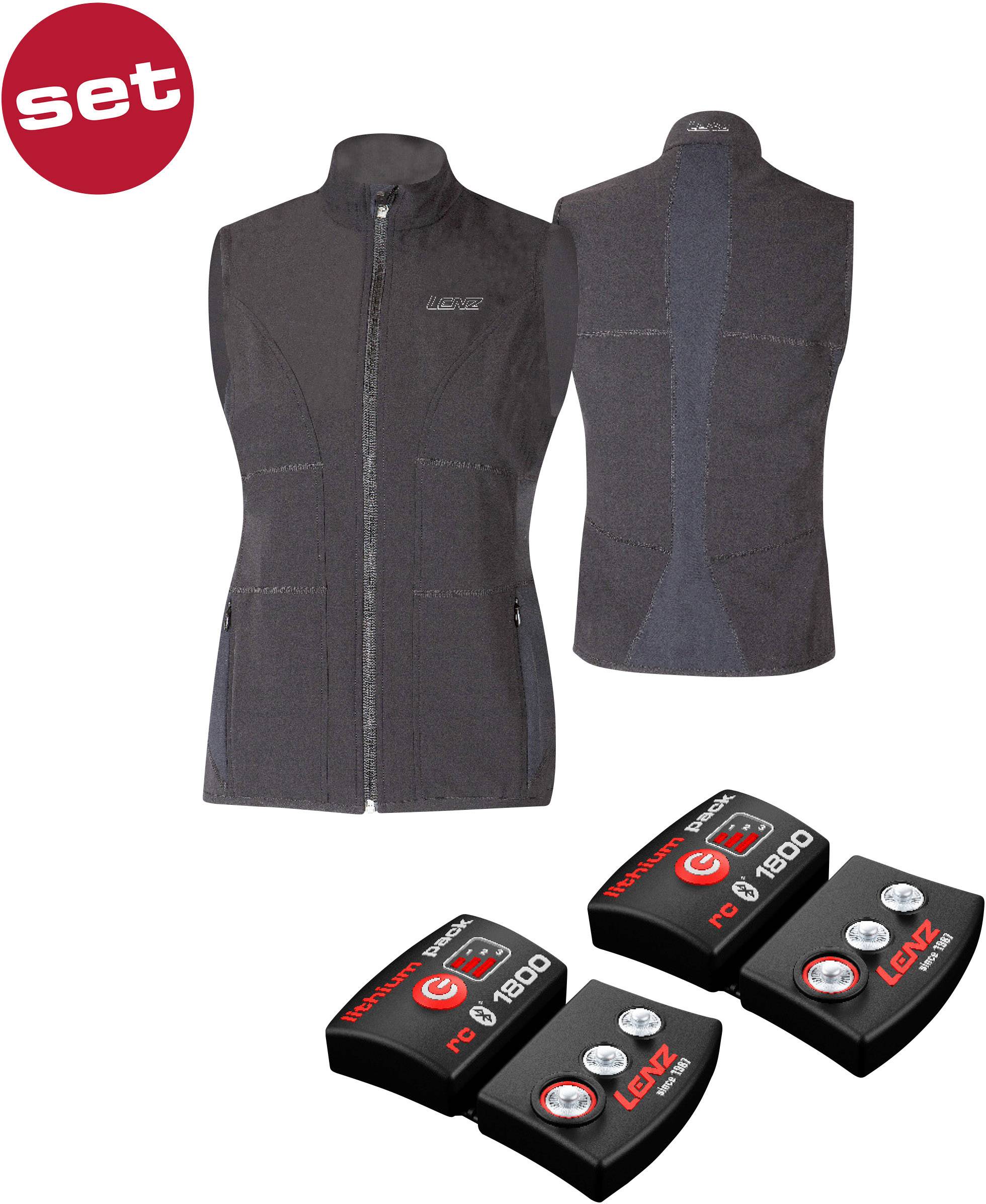 Lenz heat vest 1.0 men 1910 Gr.S Heizweste S Schwarz