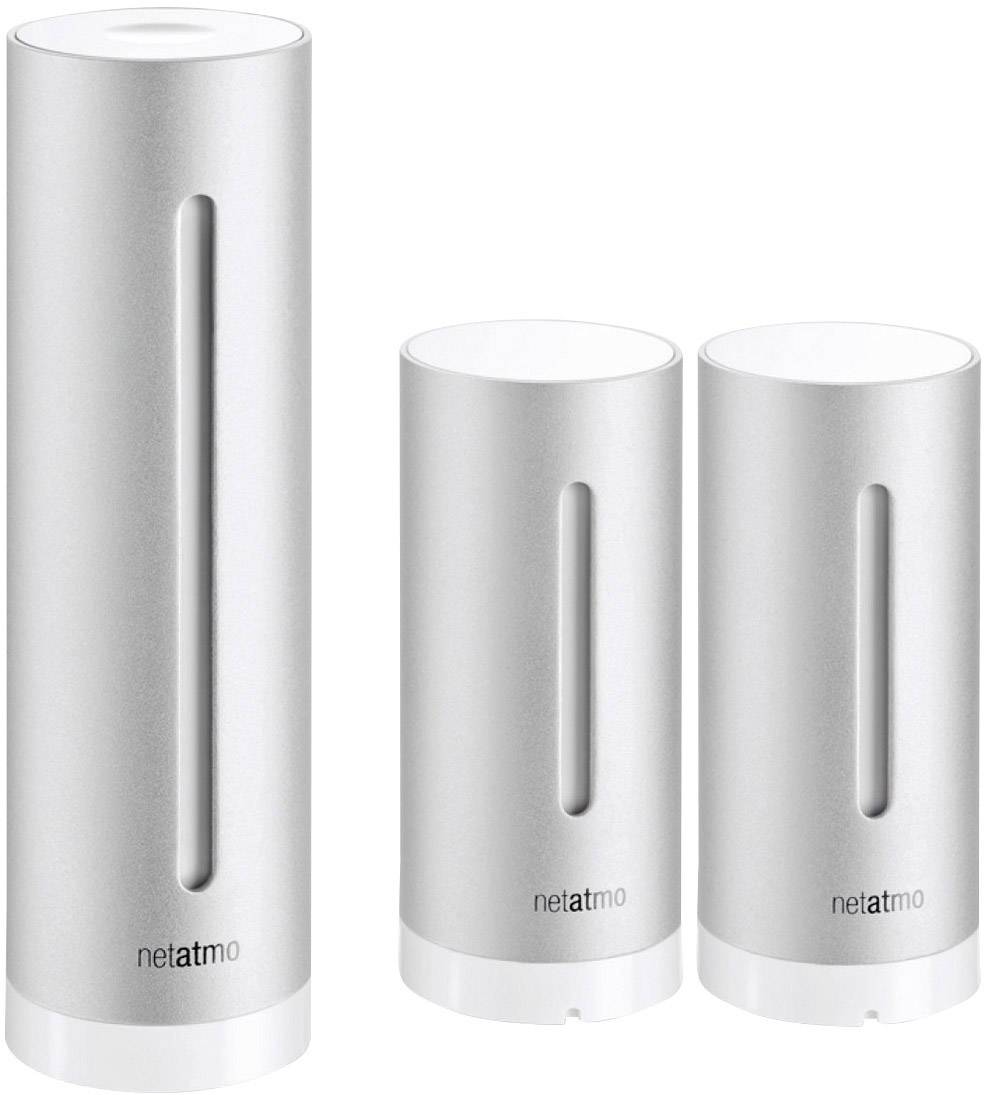 Netatmo NWS01 + NE1002ZZ NWS01-EC Funk-Wetterstation Vorhersage für 12 bis 24 Stunden Anzahl Sensoren max. 3