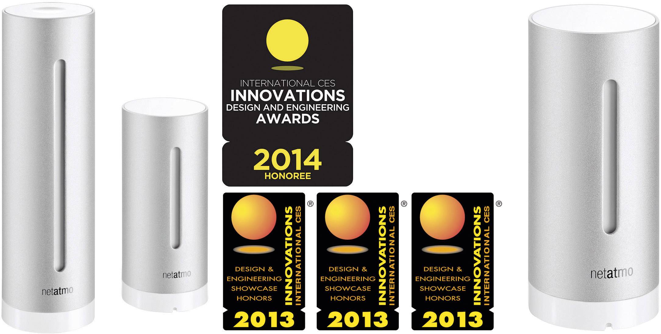 Netatmo NWS01 + NE1002ZZ NWS01-EC Funk-Wetterstation Vorhersage für 12 bis 24 Stunden Anzahl Sensoren max. 3