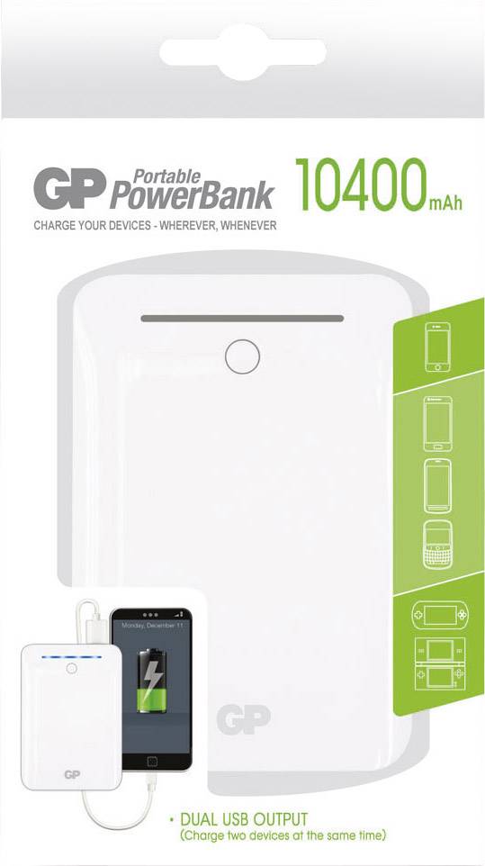 GP POWERBANK GL301, 10400MAH WEIß