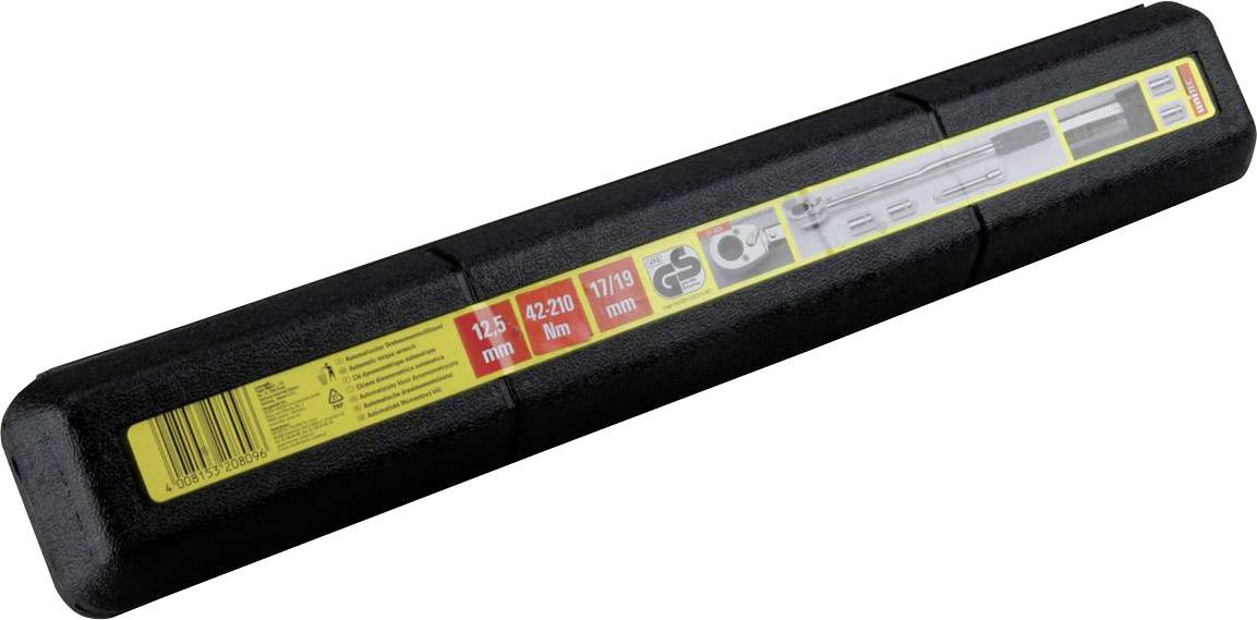 Unitec Drehmomentschlüssel m N 17/19mm u Verl. 20809 Drehmomentschlüssel mit Umschaltknarre 1/2" (12.5 mm) 210 Nm (max)