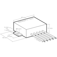 Kemo M031N Mono-Verstärker Baustein 5 V/DC, 6 V/DC, 9 V/DC, 12 V/DC 3.5W Kemo M031N Mono-Verstärker Baustein 5 V/DC, 6 V/DC, 9 V/DC, 12 V/DC 3.5W
